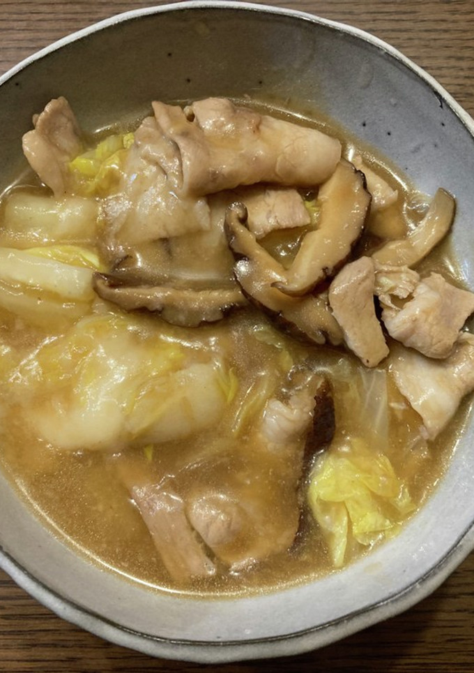 白菜とおもちの中華炒め-レシピのメイン写真