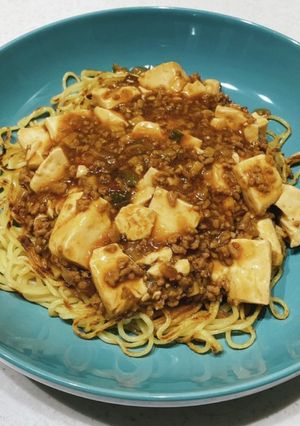 麻婆豆腐で★あんかけかた焼きそば-レシピのメイン写真