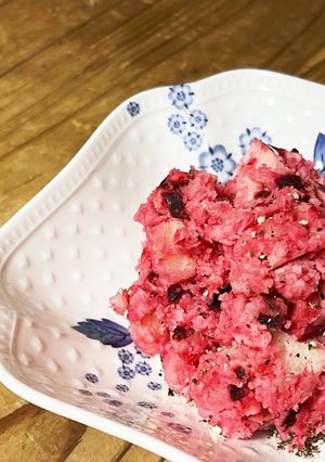 ピンク可愛い♡ビーツのりんごポテトサラダ-レシピのメイン写真