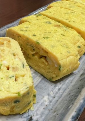 あおさと揚玉の玉子焼き-レシピのメイン写真