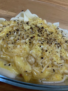 牛乳粉チーズなし!カルボナーラ風うどん-レシピのメイン写真