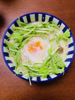 水菜としめじのオートミール粥 白だし味-レシピのメイン写真