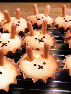 HMでうさぎカップケーキ-レシピのメイン写真