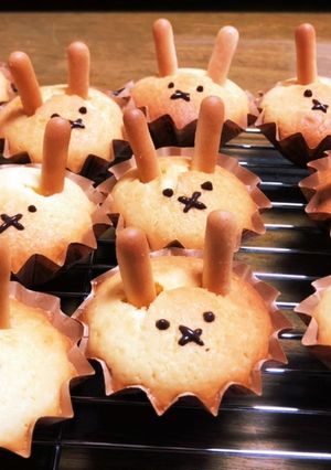 HMでうさぎカップケーキ-レシピのメイン写真