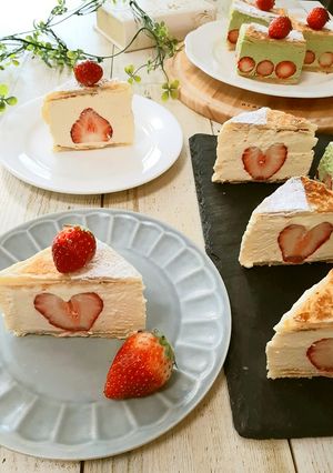 断面萌え♪いちご♡チーズミルフィーユ-レシピのメイン写真