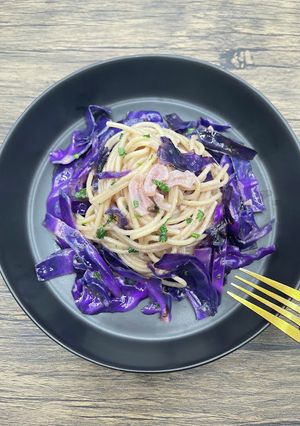 簡単☆アンチョビと紫キャベツのパスタ-レシピのメイン写真