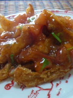 唐揚げナンコツのトマトあんかけ♪-レシピのメイン写真