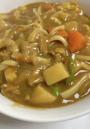 残りのカレーでカレーうどん-レシピのメイン写真
