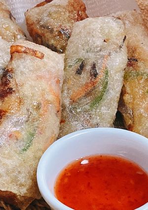 クッキングハッシュでタイ風揚げ春巻き-レシピのメイン写真