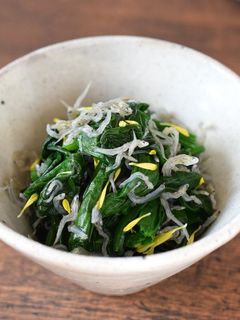 ほうれん草とじゃこの和え物-レシピのメイン写真