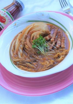 №52　白菜のほったらかしケチャップ煮-レシピのメイン写真