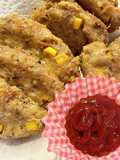 簡単☆ふわふわサバとコーンの豆腐ナゲット-レシピのメイン写真