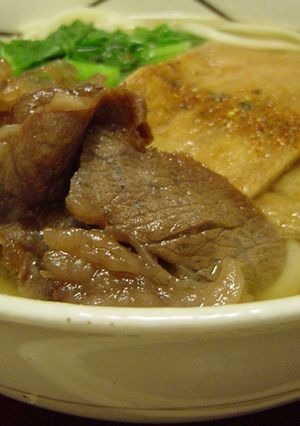 肉入り豪華☆きつねうどん-レシピのメイン写真
