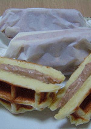 チョコクリームでワッフルサンド-レシピのメイン写真