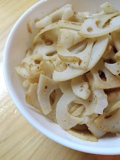 蓮根の胡麻マヨ炒め-レシピのメイン写真