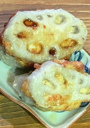 レンコンの挟み揚げ-レシピのメイン写真