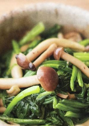 ほうれん草ときのこの醤油炒め-レシピのメイン写真