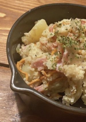 ビールのお供に簡単おつまみポテトサラダ-レシピのメイン写真