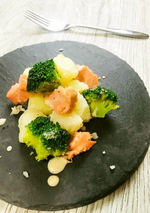 鮭とじゃがいものサラダ☆コンソメスタイル-レシピのメイン写真