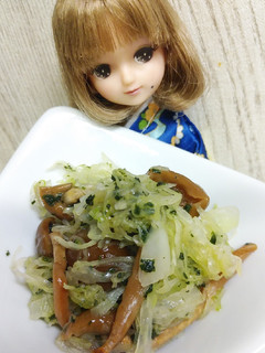 リカちゃん♡キャベツ大粒なめこかおり和え-レシピのメイン写真