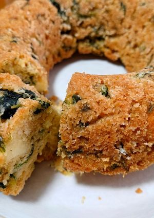 ちりめんとほうれん草とチーズのケーキ-レシピのメイン写真