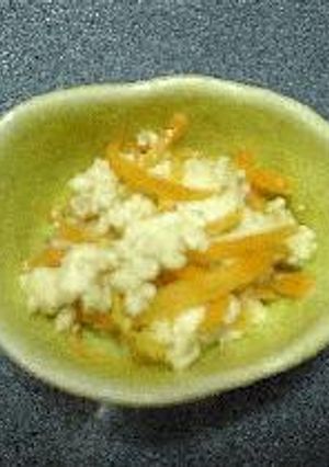 Caにんじん炒り豆腐-レシピのメイン写真