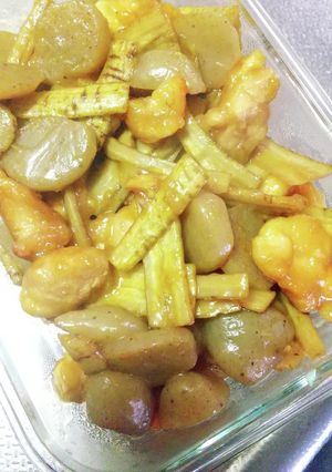 鶏ごぼうとこんにゃくこってり煮-レシピのメイン写真