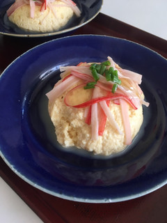 豆腐と卵のレンチン茶巾-レシピのメイン写真
