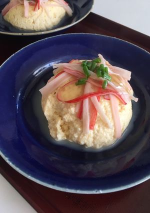豆腐と卵のレンチン茶巾-レシピのメイン写真