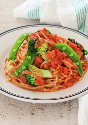 【ごまドレ】ツナのトマトパスタ-レシピのメイン写真