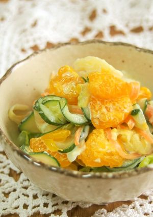 みかん缶・胡瓜・キャベツさっぱりマヨ和え-レシピのメイン写真