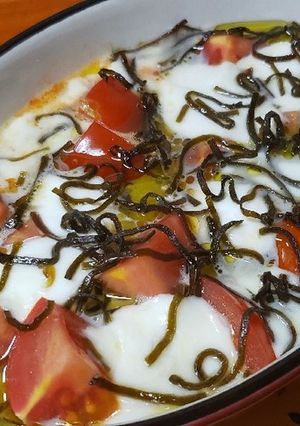 塩昆布deほっとカプレーゼ-レシピのメイン写真