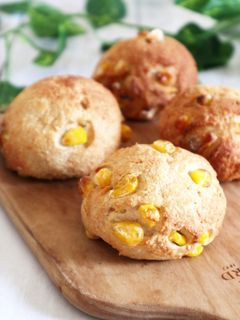 おからパウダーとオートミールでコーンパン-レシピのメイン写真