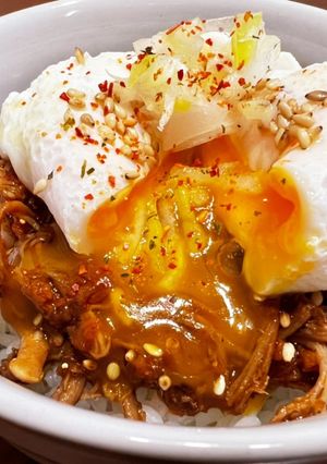 【濃厚】BBQプルドポーク丼-レシピのメイン写真