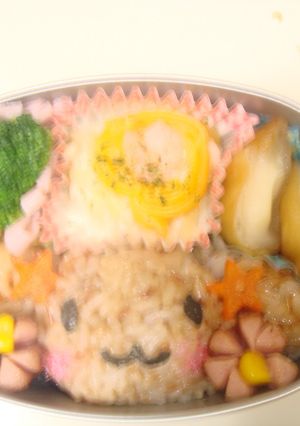 シナモンロール（茶）のキャラ弁♡-レシピのメイン写真