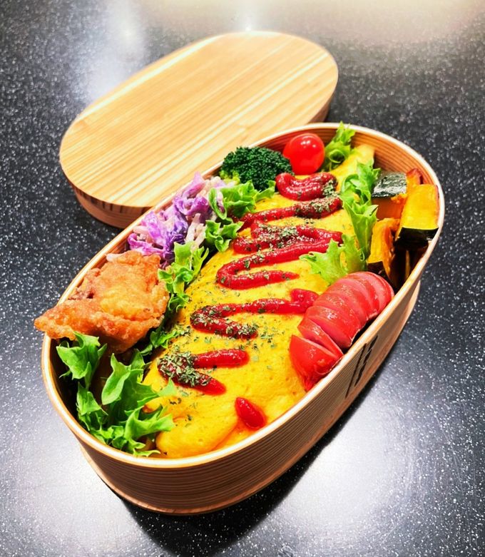 高校生弁当　オムライス弁当-レシピのメイン写真