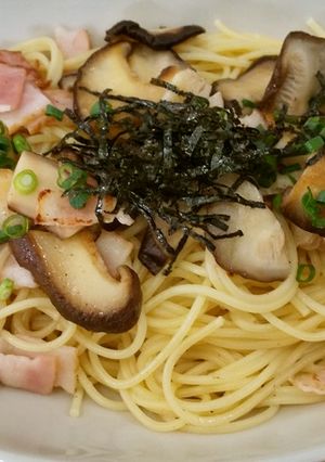 【美人レシピ】しいたけ和風パスタ-レシピのメイン写真
