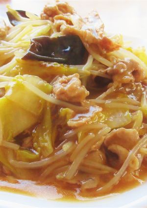 〖 豚肉ともやしのあんかけチャーハン 〗-レシピのメイン写真