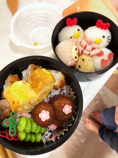 まんまるキティとマイメロちゃん弁当-レシピのメイン写真
