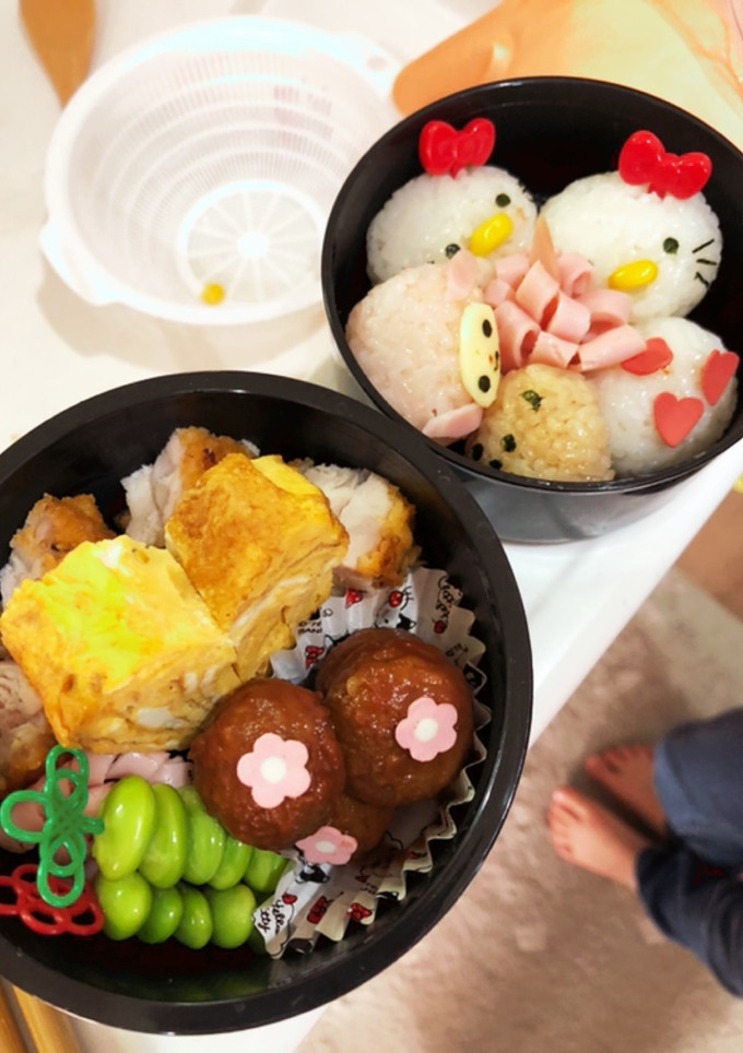 まんまるキティとマイメロちゃん弁当-レシピのメイン写真