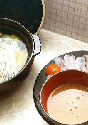 アンコウしゃぶしゃぶ〜あんきもつけだれ〜-レシピのメイン写真