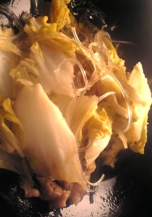 豚薄切り肉と白菜と春雨の煮物-レシピのメイン写真