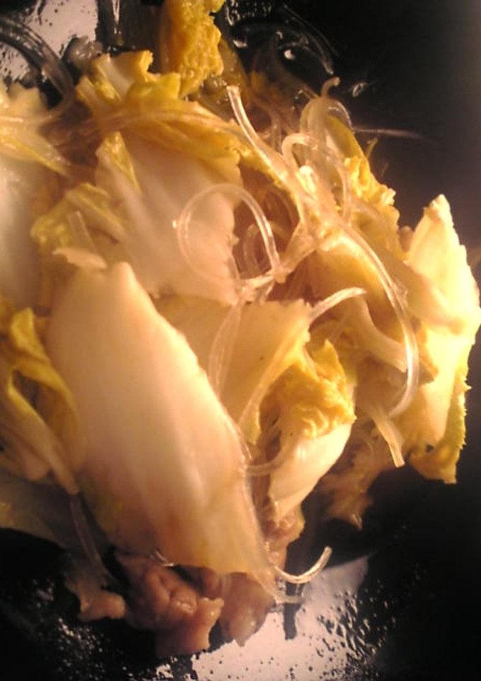 豚薄切り肉と白菜と春雨の煮物-レシピのメイン写真
