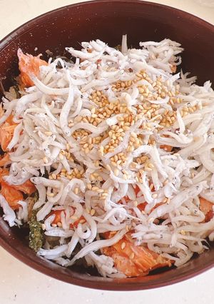 鮭しらす丼-レシピのメイン写真