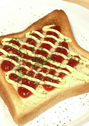 簡単☆10分で♬スライスチーズトースト-レシピのメイン写真
