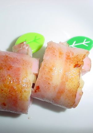 ★おさかなソーセージでベーコン巻き★-レシピのメイン写真