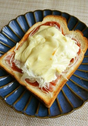 【朝食】ピザ風トースト-レシピのメイン写真