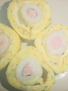★おさかなソーセージinちくわ巻き卵焼★-レシピのメイン写真
