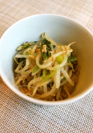 【朝食】もやしとほうれん草レンチンサラダ-レシピのメイン写真