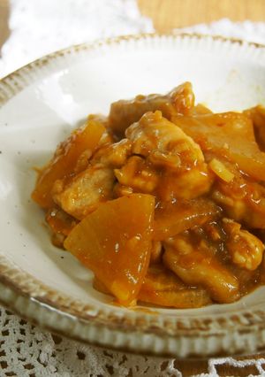 節約！むね肉・大根の麻婆風炒め♪-レシピのメイン写真